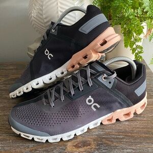 On Cloud Cloudflow‎ 2.0 Rock Grey Rose Athletic Running Sneakers Shoe Womens 8.5